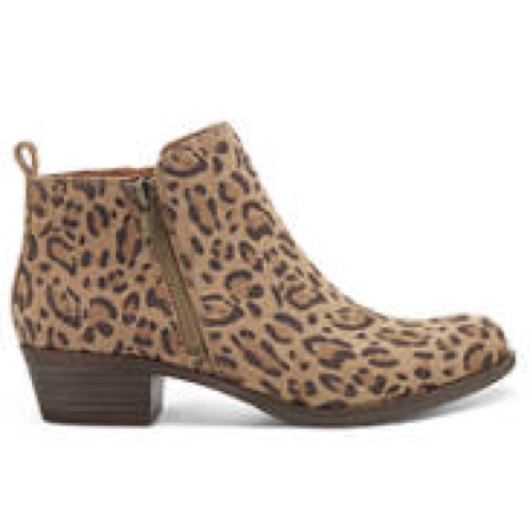 Lucky Brand Basel Booties Javan Print Suede - Picture 8 of 8